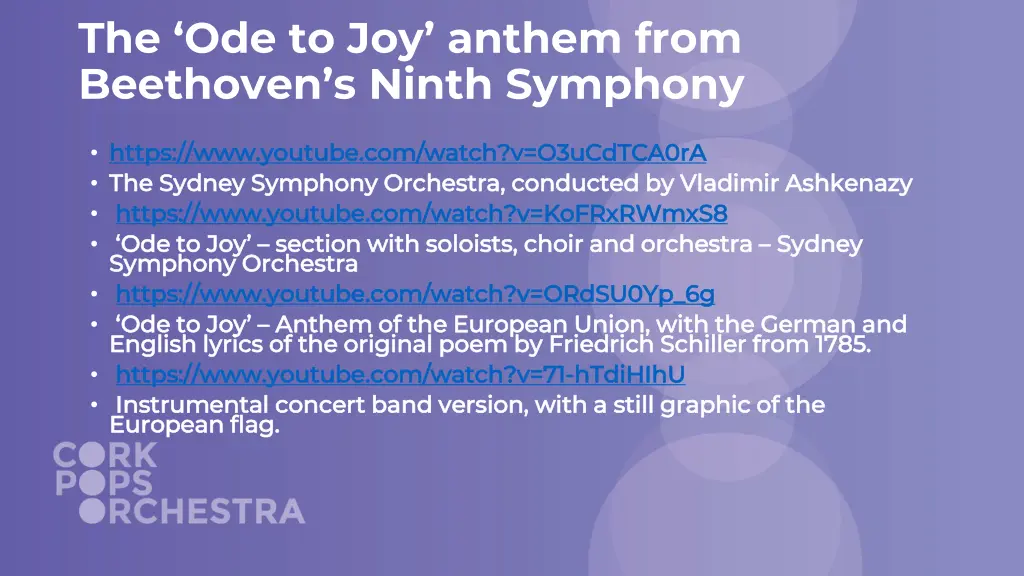 the ode to joy anthem from beethoven s ninth