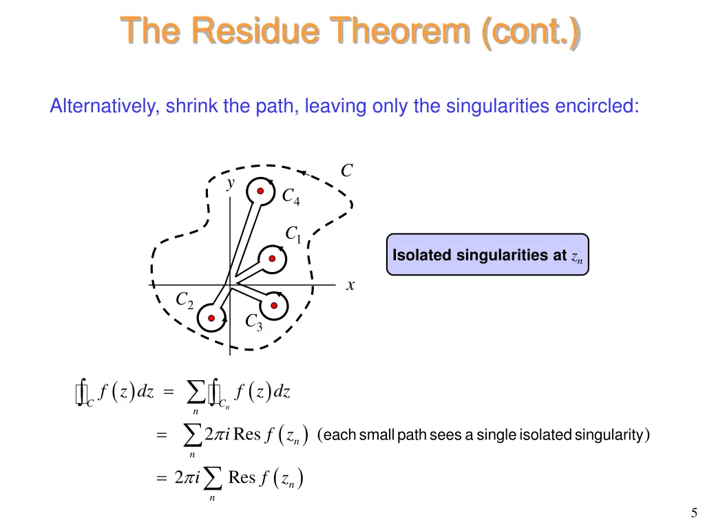 the residue theorem cont 2