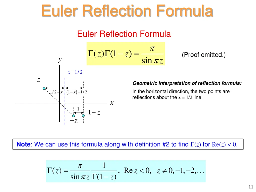 euler reflection formula