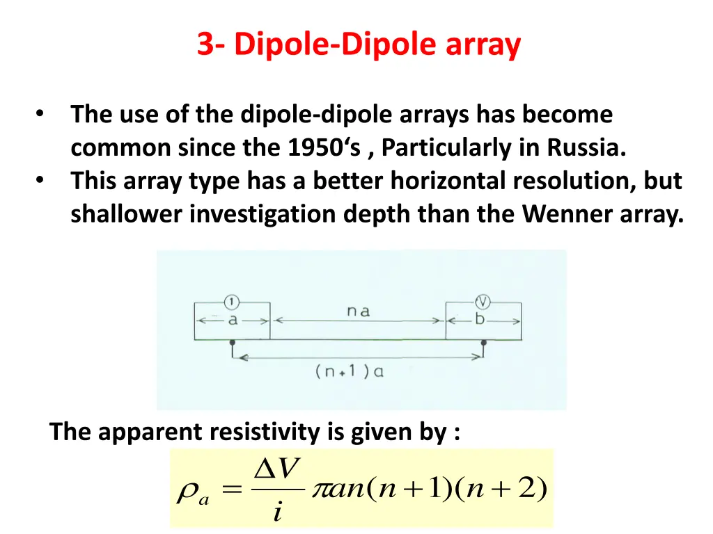 3 dipole dipole array