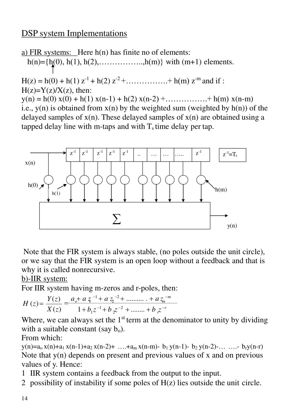 dsp system implementations