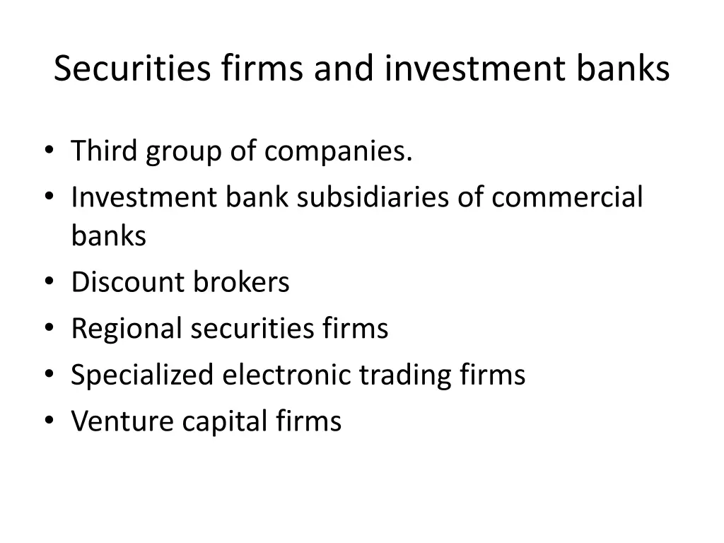 securities firms and investment banks 5