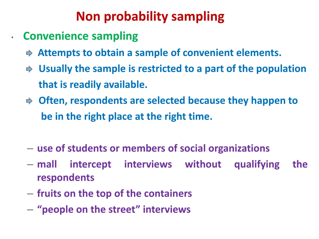 non probability sampling