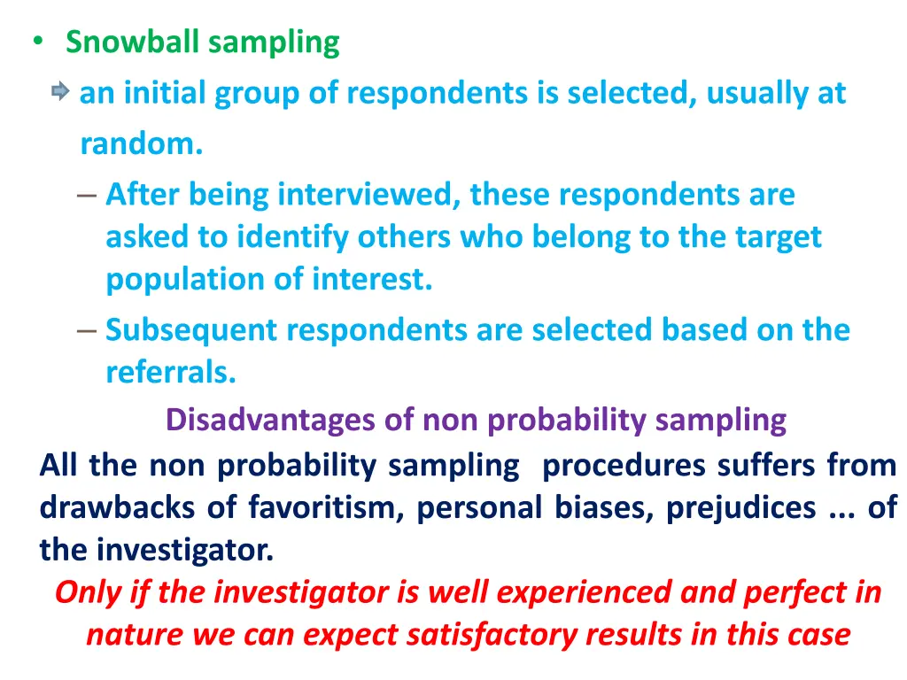 snowball sampling