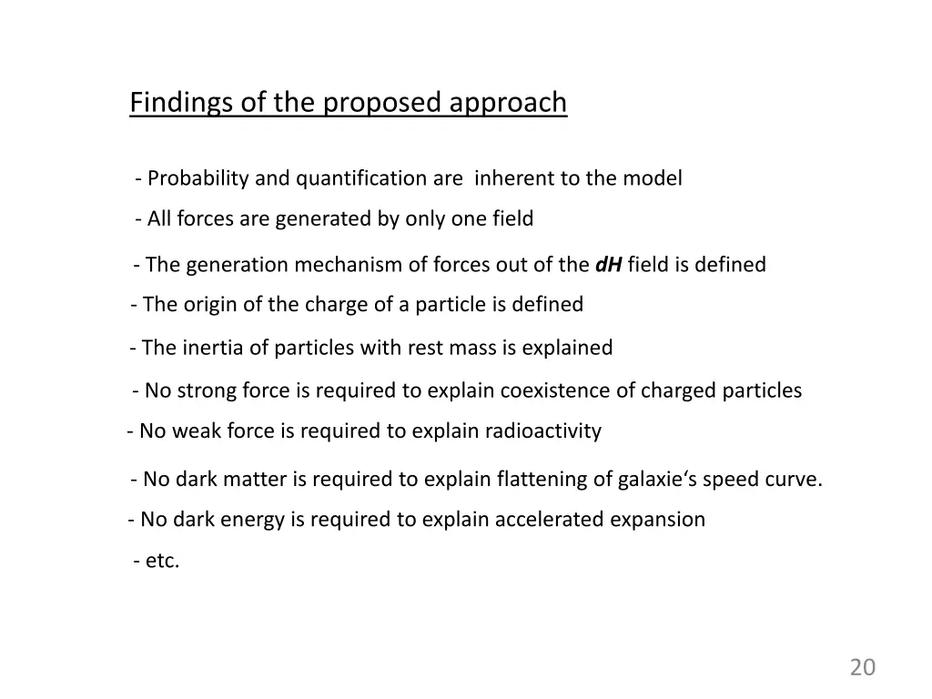 findings of the proposed approach