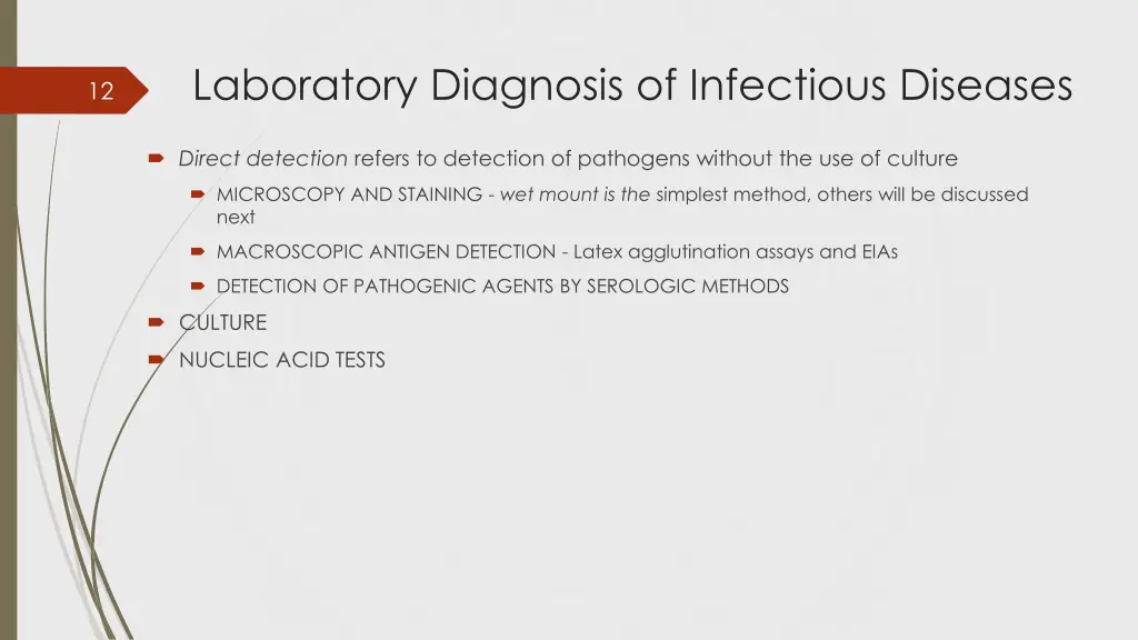 laboratory diagnosis of infectious diseases