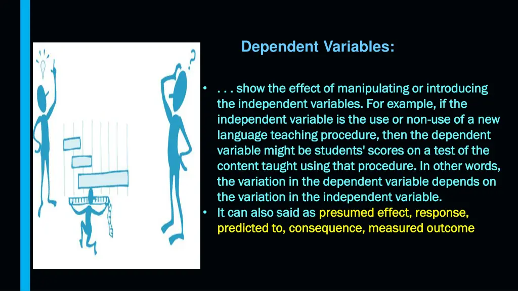 dependent variables