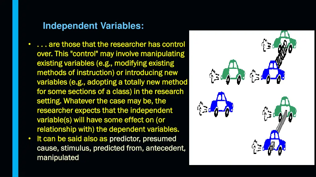 independent variables