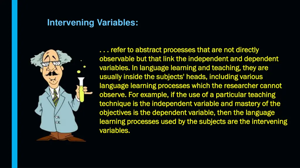 intervening variables