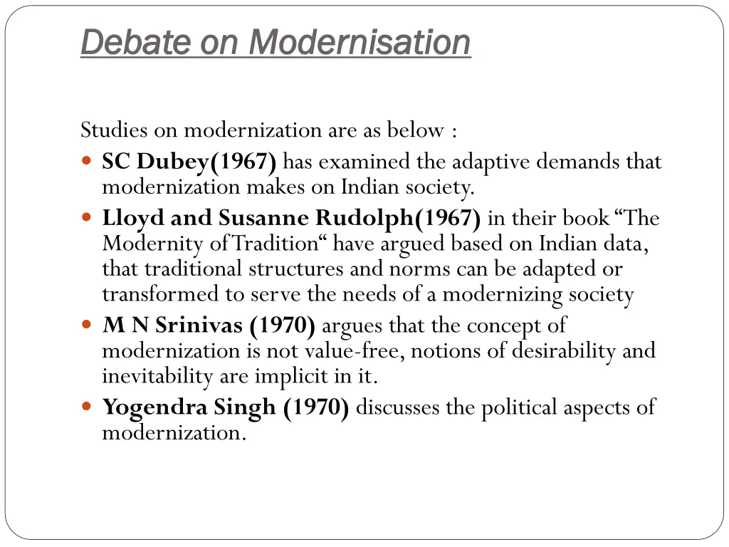 debate on debate on modernisation modernisation