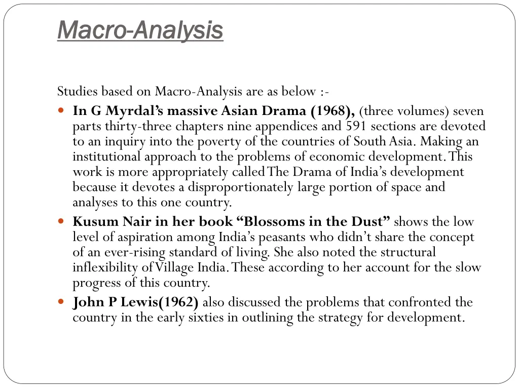 macro macro analysis analysis