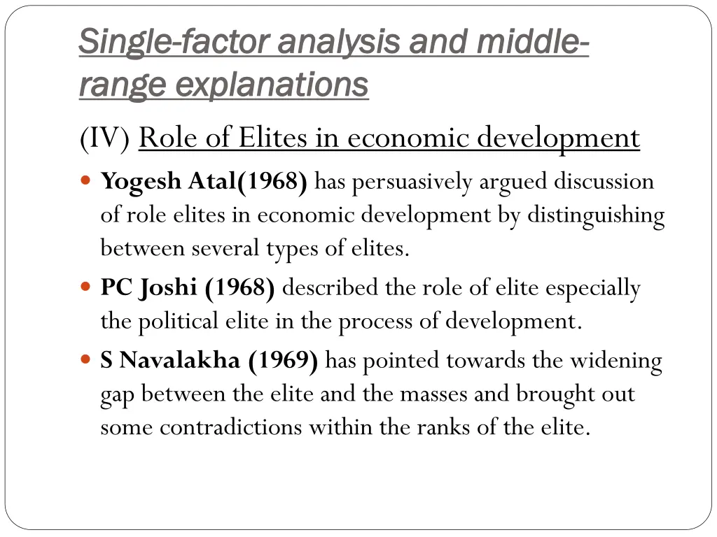 single single factor analysis and middle factor 3