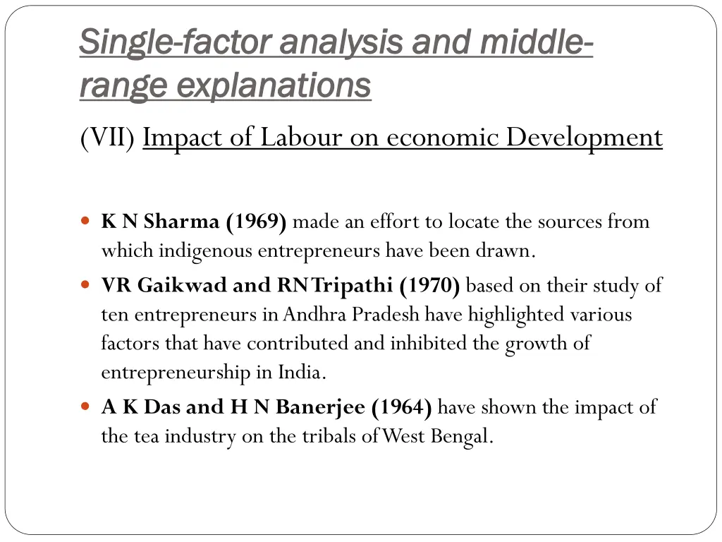 single single factor analysis and middle factor 6