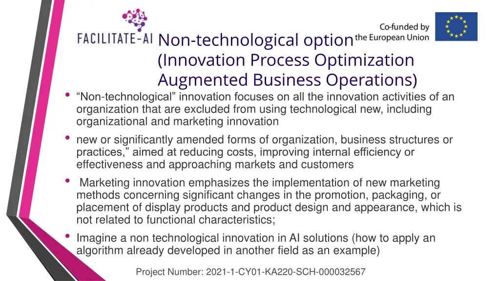 non technological option innovation process