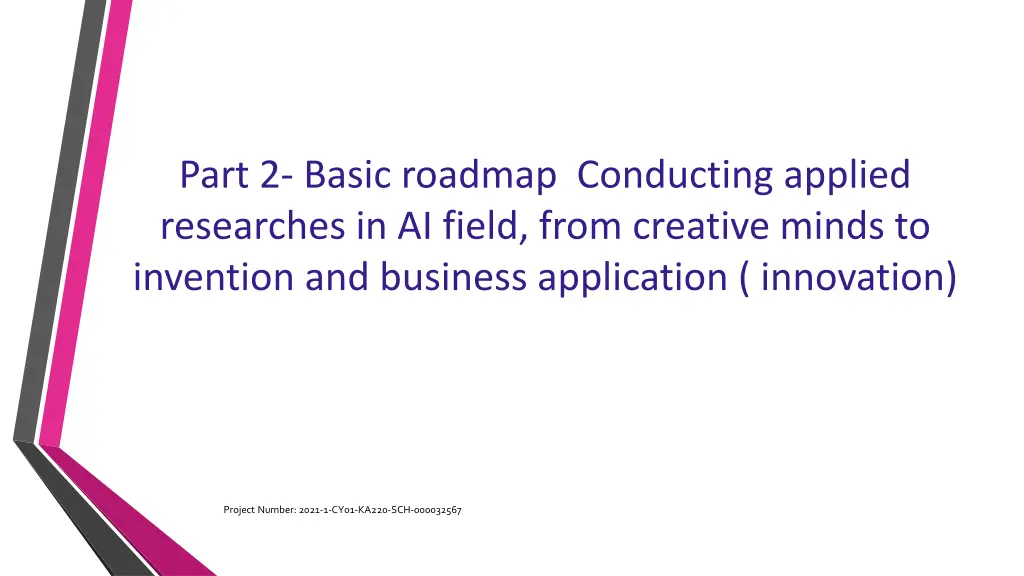 part 2 basic roadmap conducting applied