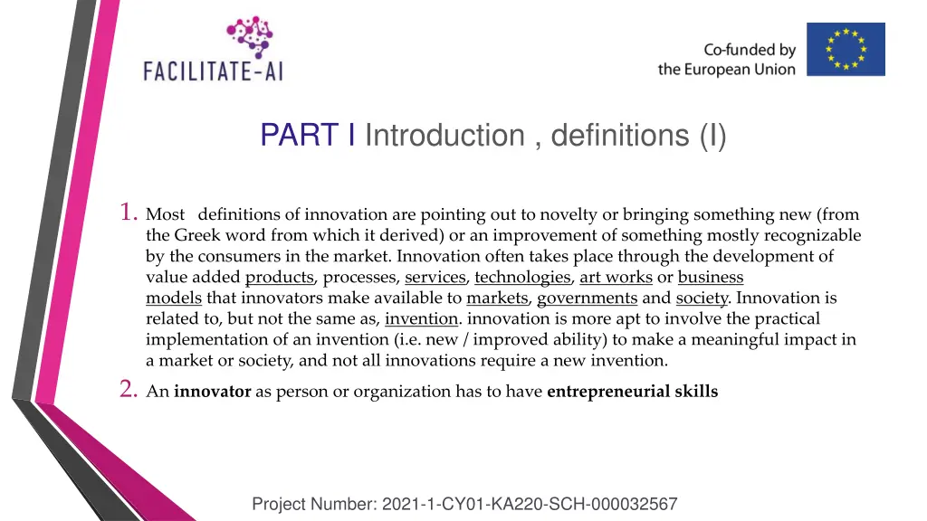 part i introduction definitions i