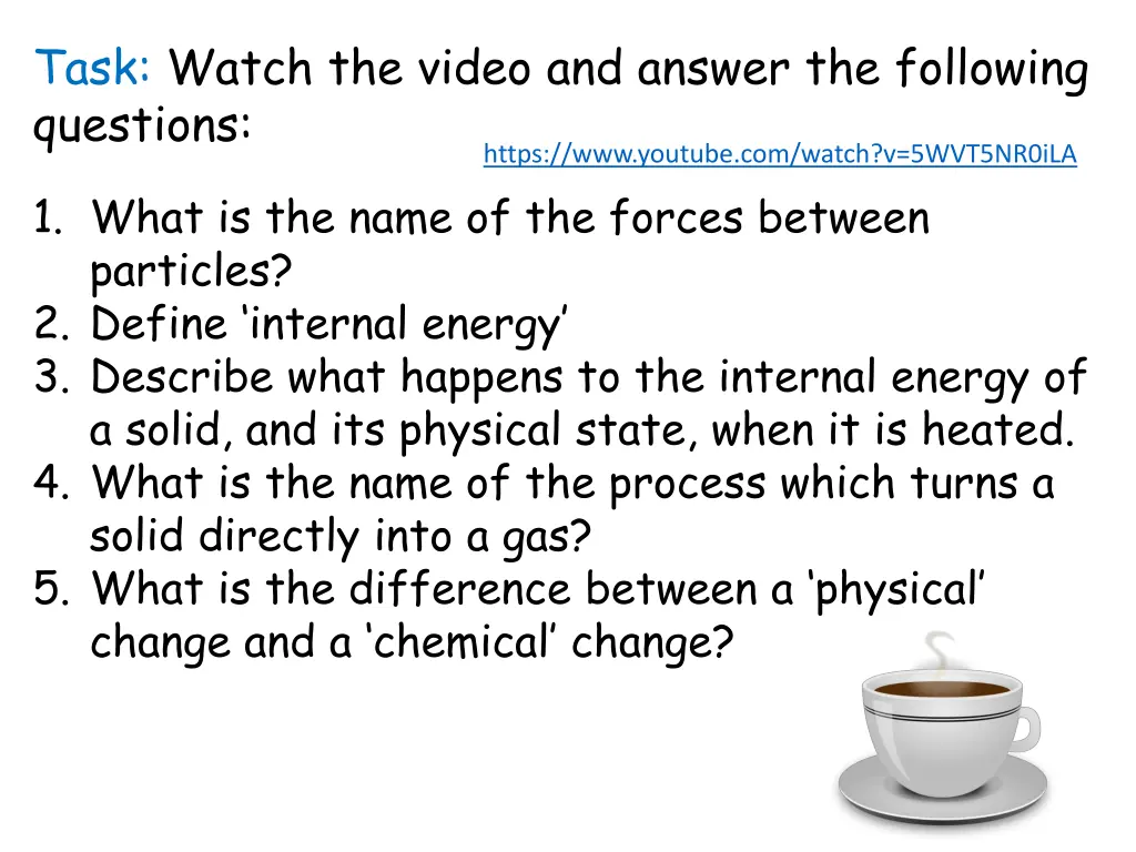 task watch the video and answer the following