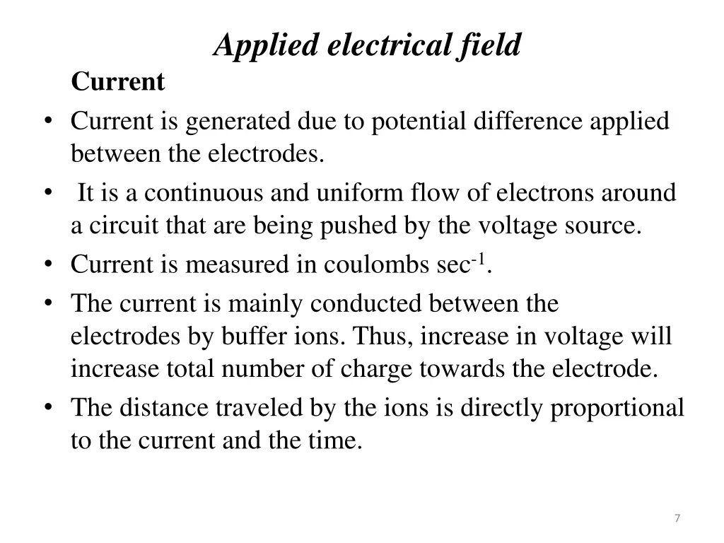 applied electrical field 1