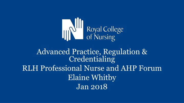 advanced practice regulation credentialing