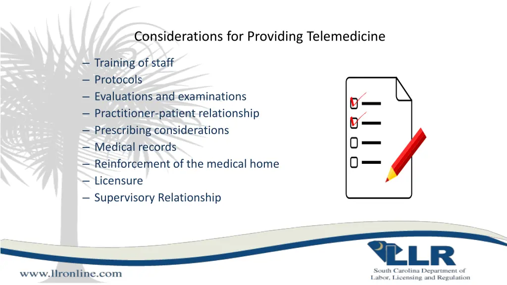 considerations for providing telemedicine