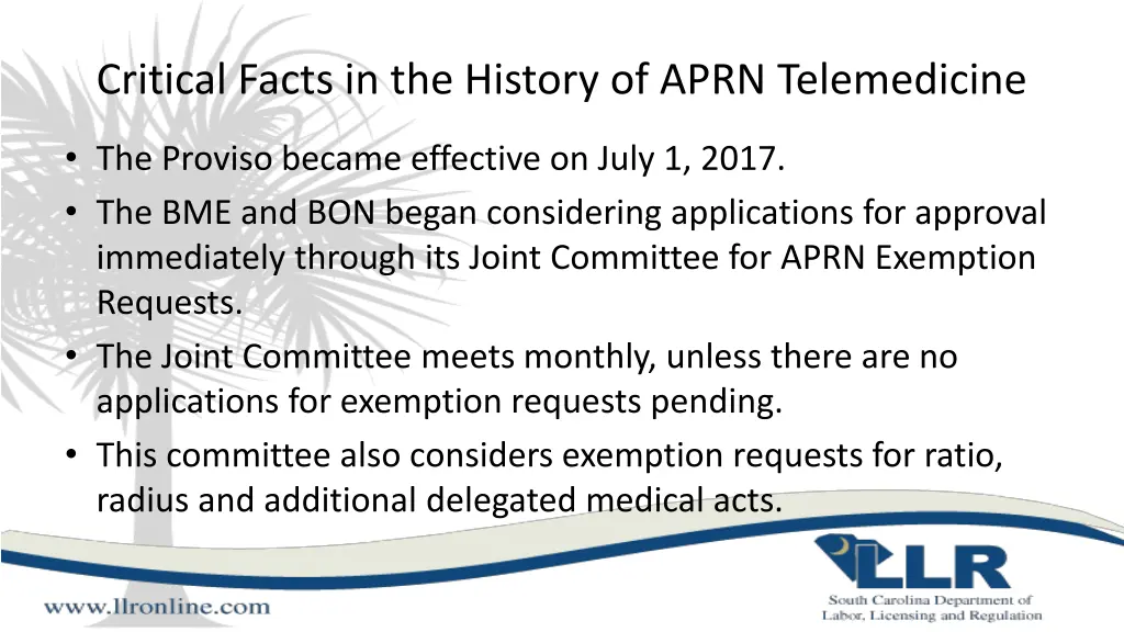 critical facts in the history of aprn telemedicine 1