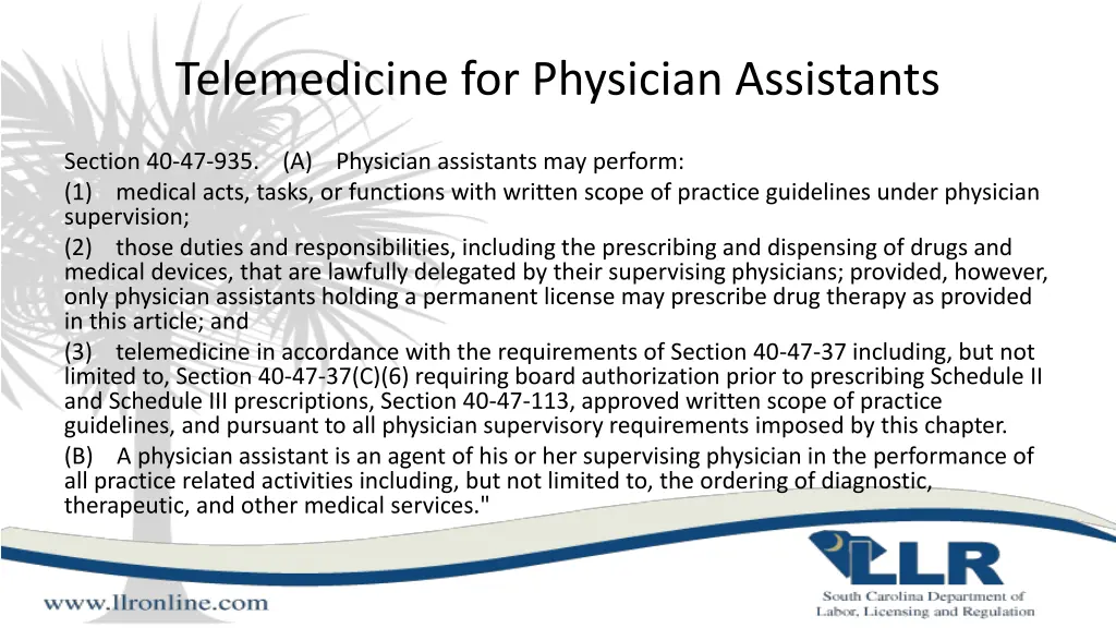 telemedicine for physician assistants