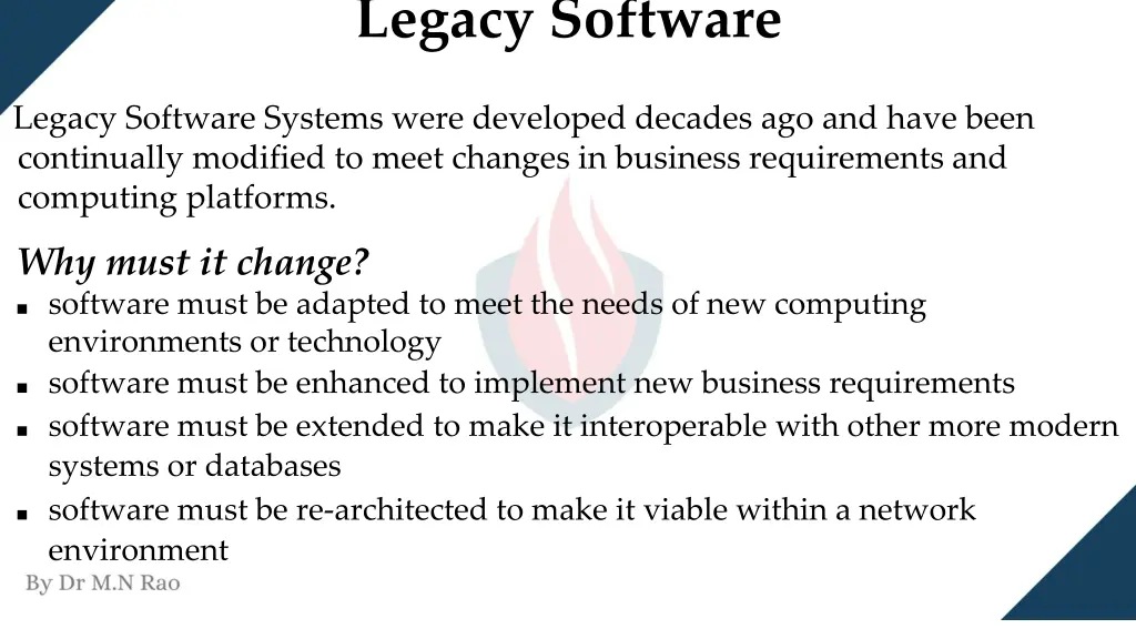 legacy software