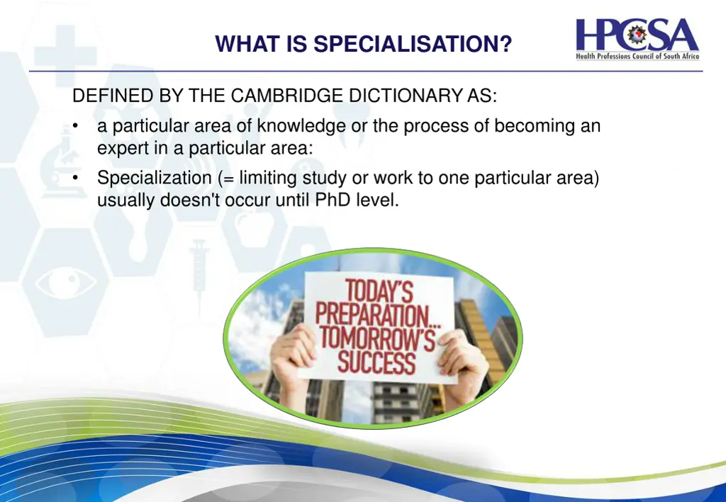 what is specialisation