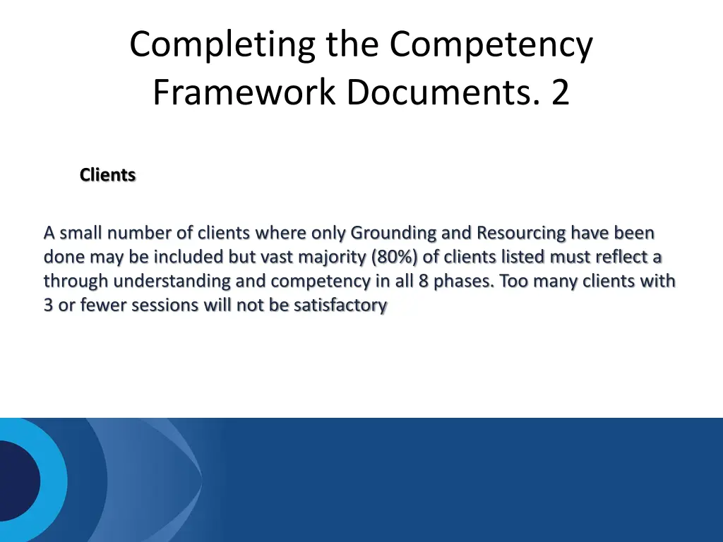 completing the competency framework documents 2