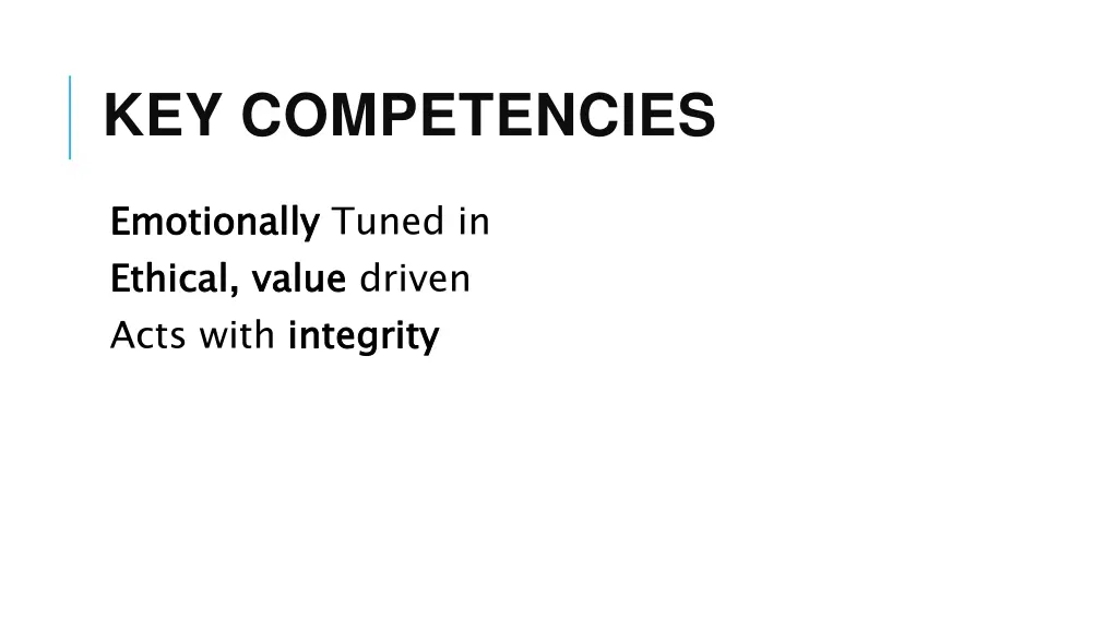 key competencies 2