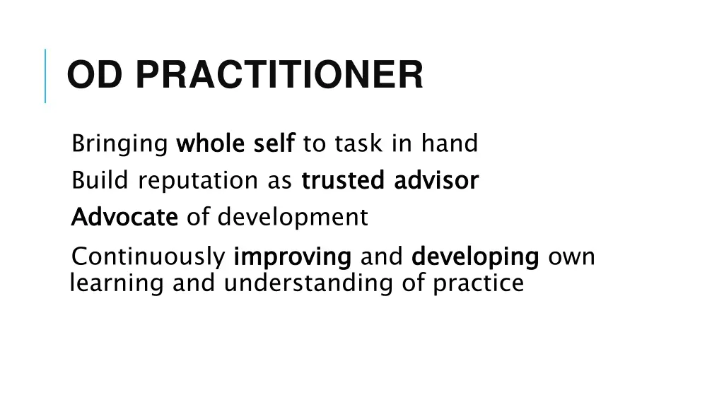 od practitioner