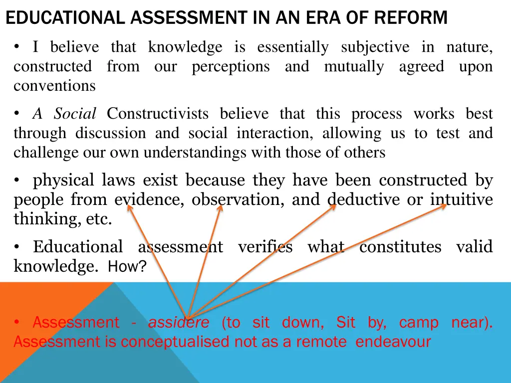 educational assessment in an era of reform 2