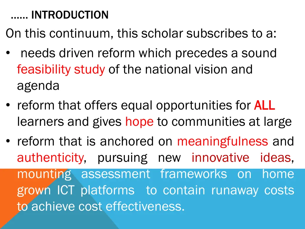 introduction on this continuum this scholar