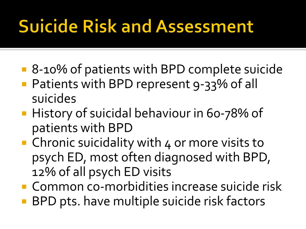 8 10 of patients with bpd complete suicide