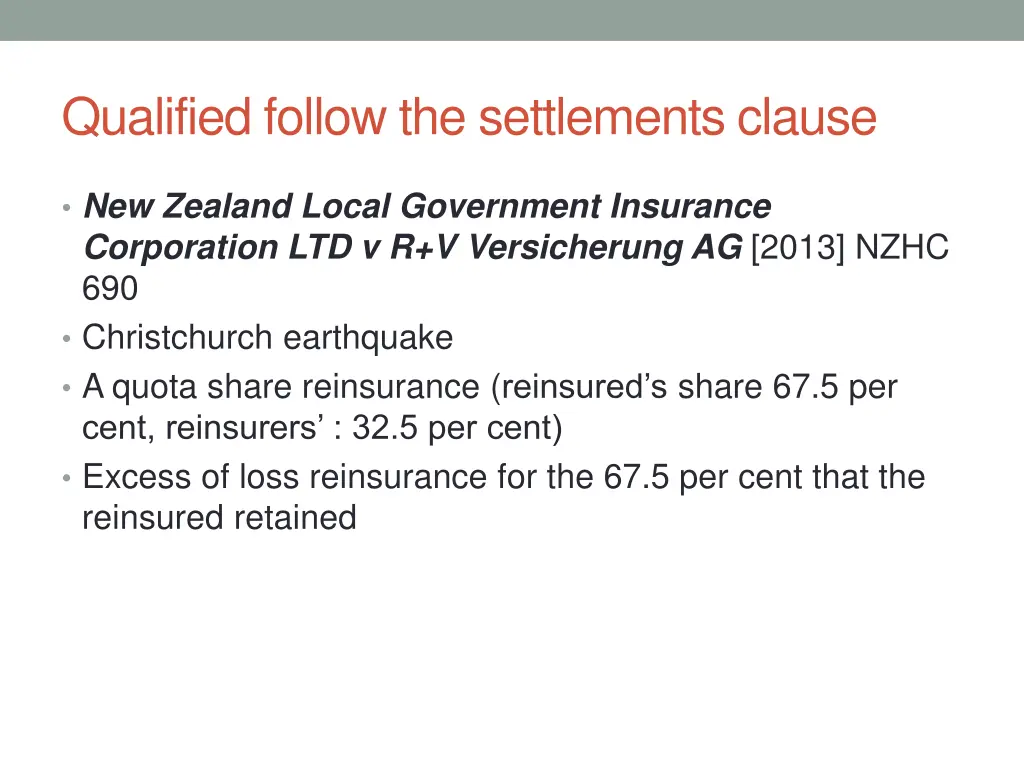 qualified follow the settlements clause