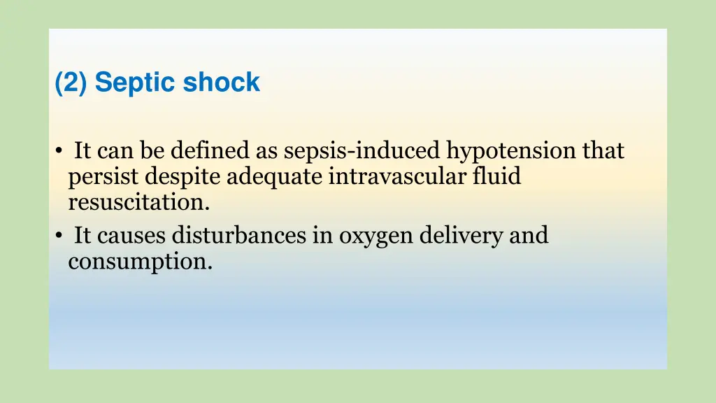 2 septic shock