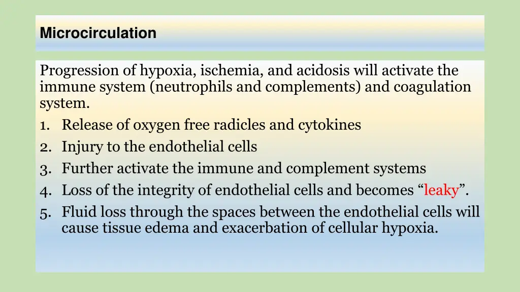 microcirculation