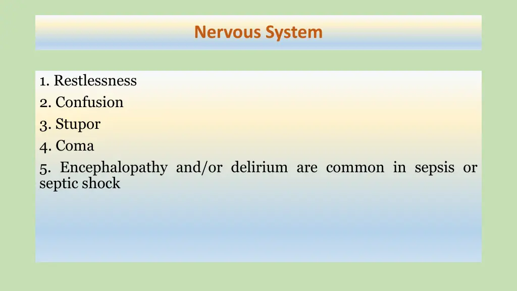 nervous system