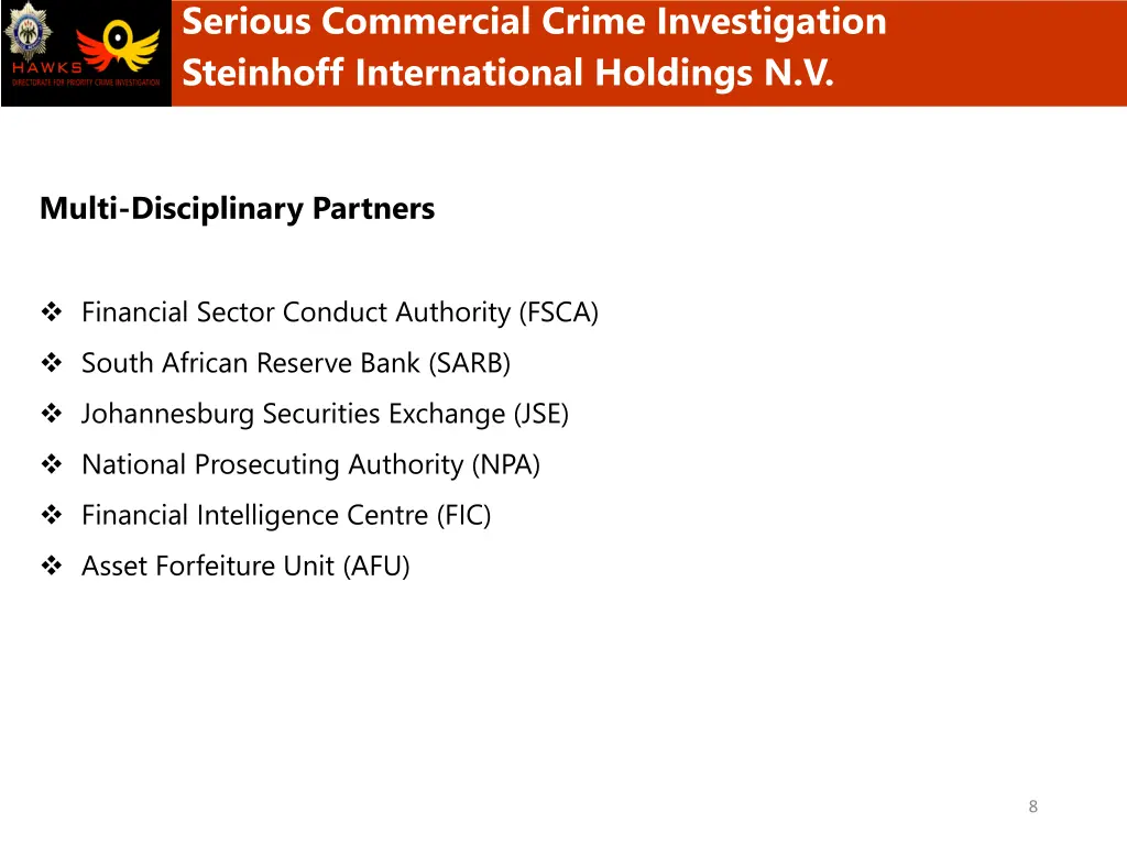 serious commercial crime investigation steinhoff 6