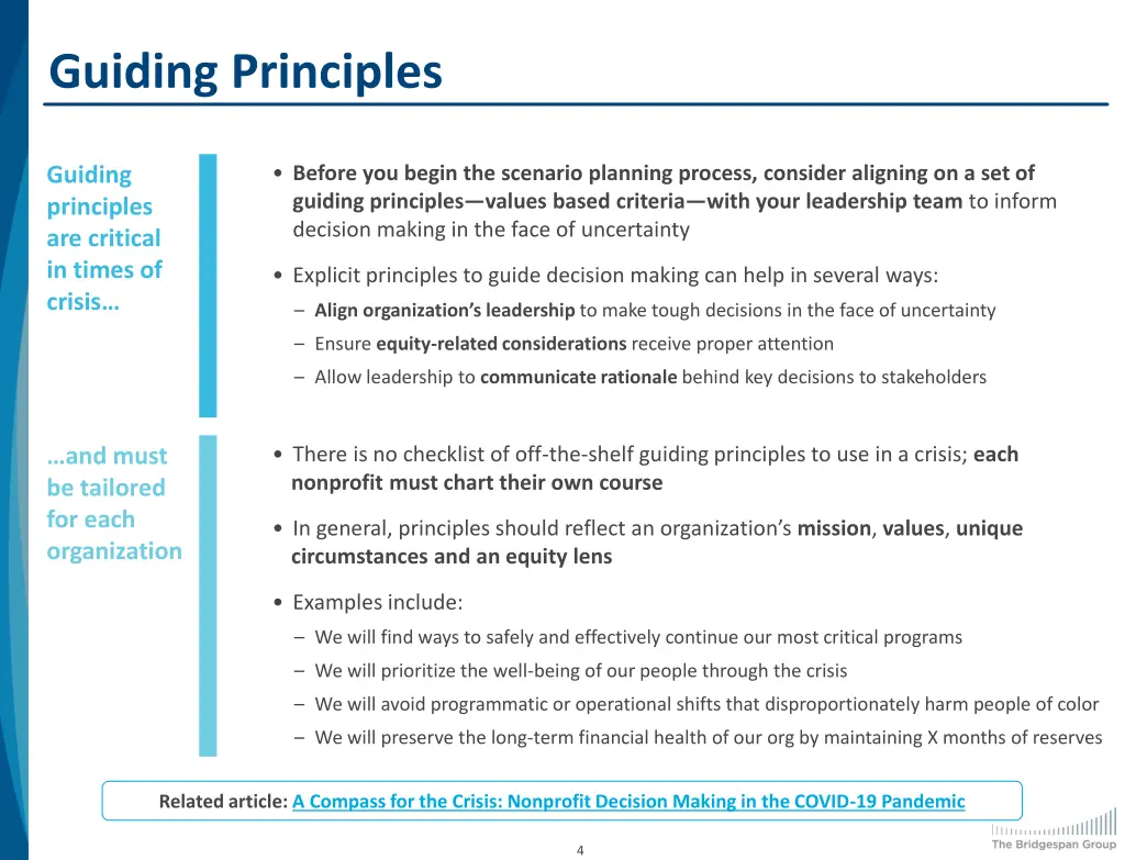 guiding principles