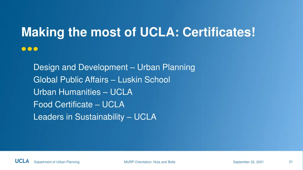 making the most of ucla certificates