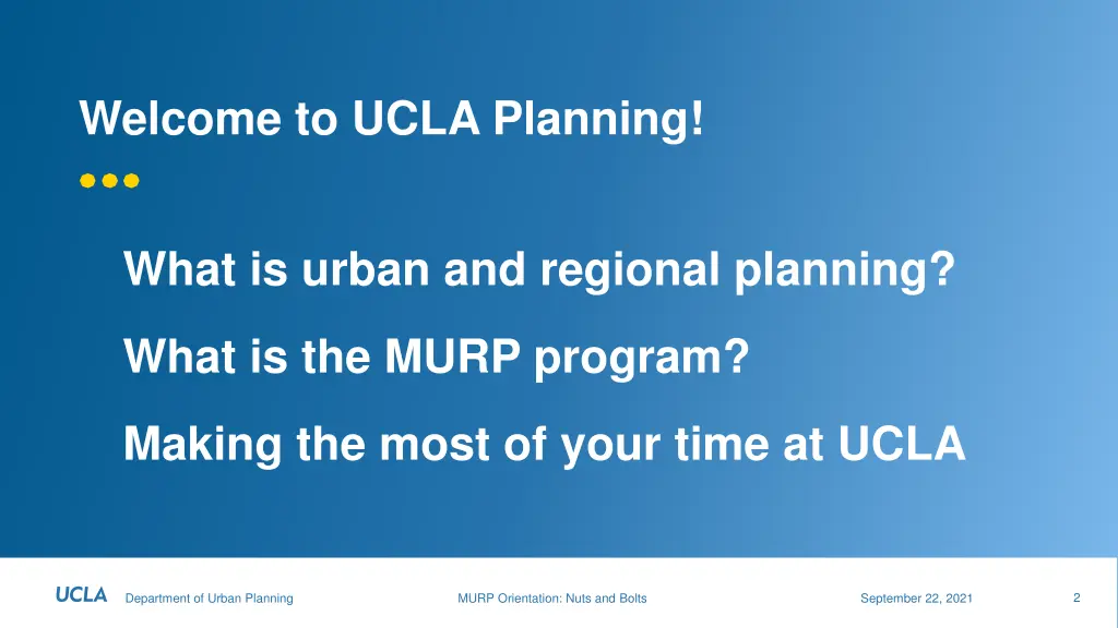 welcome to ucla planning