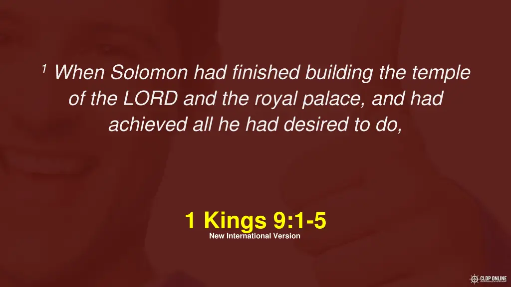 1 when solomon had finished building the temple