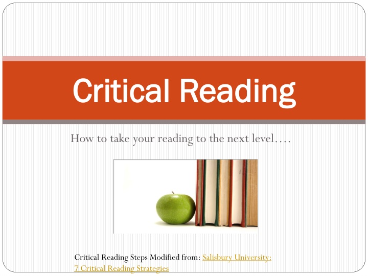 critical reading critical reading