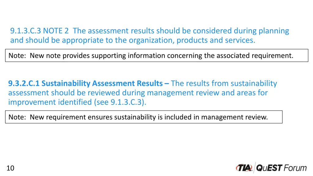 9 1 3 c 3 note 2 the assessment results should