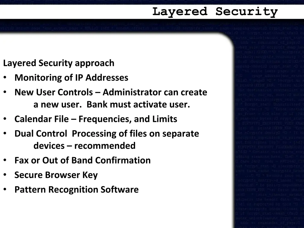 layered security