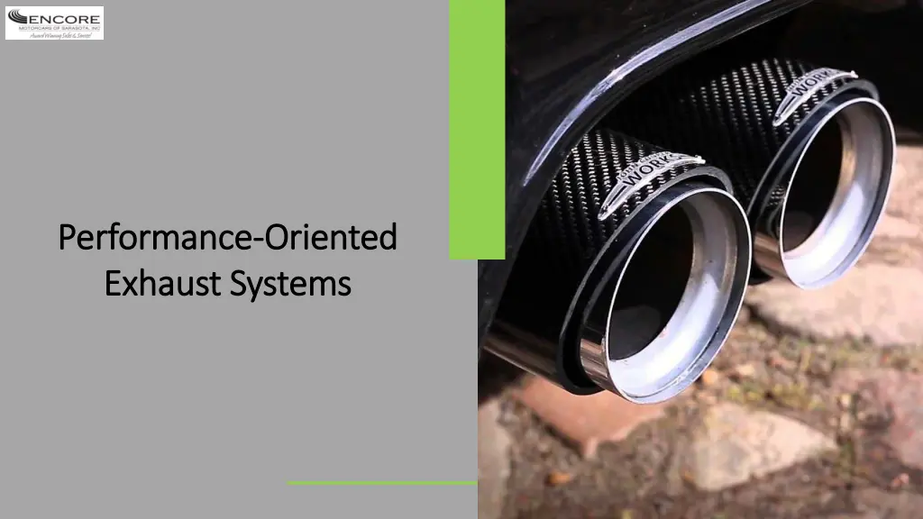 performance performance oriented exhaust systems