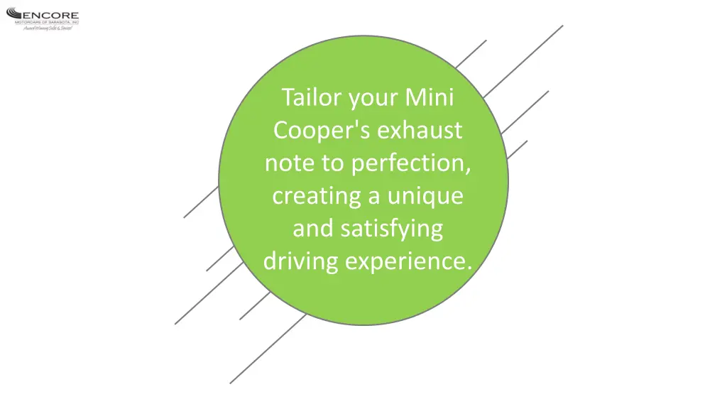 tailor your mini cooper s exhaust note