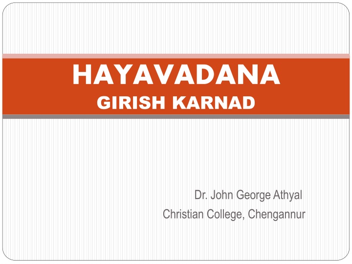 hayavadana girish karnad