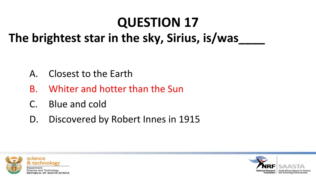 question 17